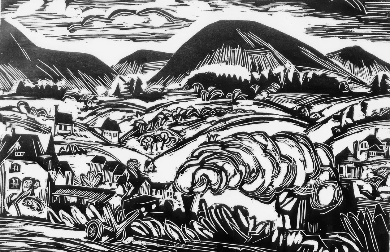 Taunus manzarası by Ernst Ludwig Kirchner