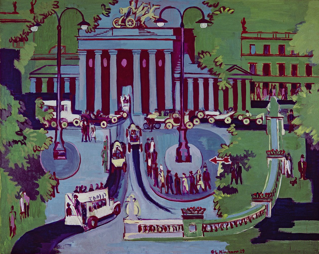 Brandenburg Kapısı, Berlin by Ernst Ludwig Kirchner