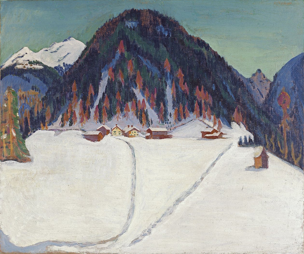 Kar Altında Junkerboden, 1936-1938 by Ernst Ludwig Kirchner