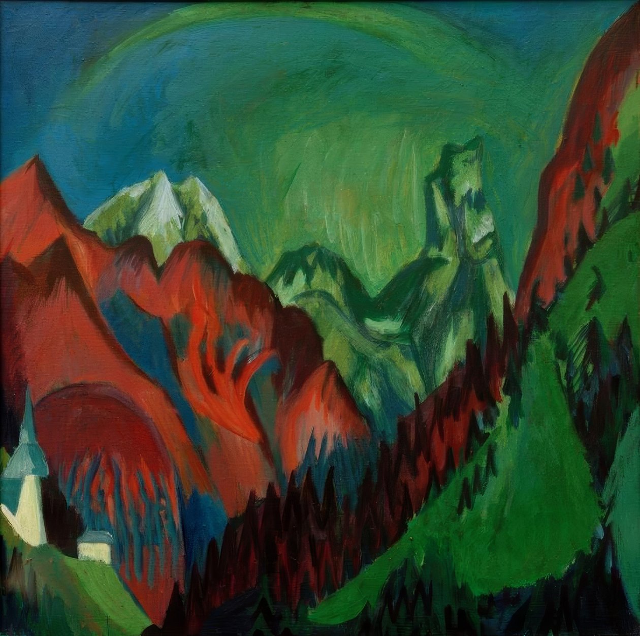 Tinzenhorn - Zügenschlucht bei Mon– stein by Ernst Ludwig Kirchner