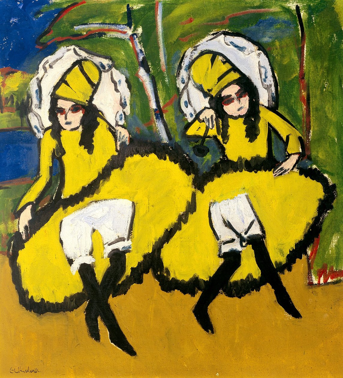 İki Dansçı, 1910-1911 by Ernst Ludwig Kirchner