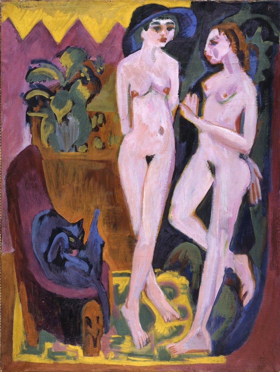 Bir Odada İki Çıplak by Ernst Ludwig Kirchner