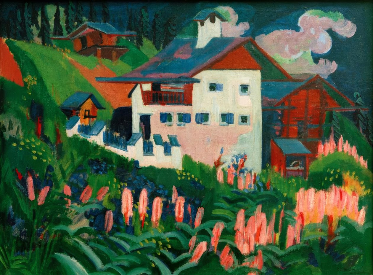 Bizim evimiz. Çayırlardaki evimiz by Ernst Ludwig Kirchner