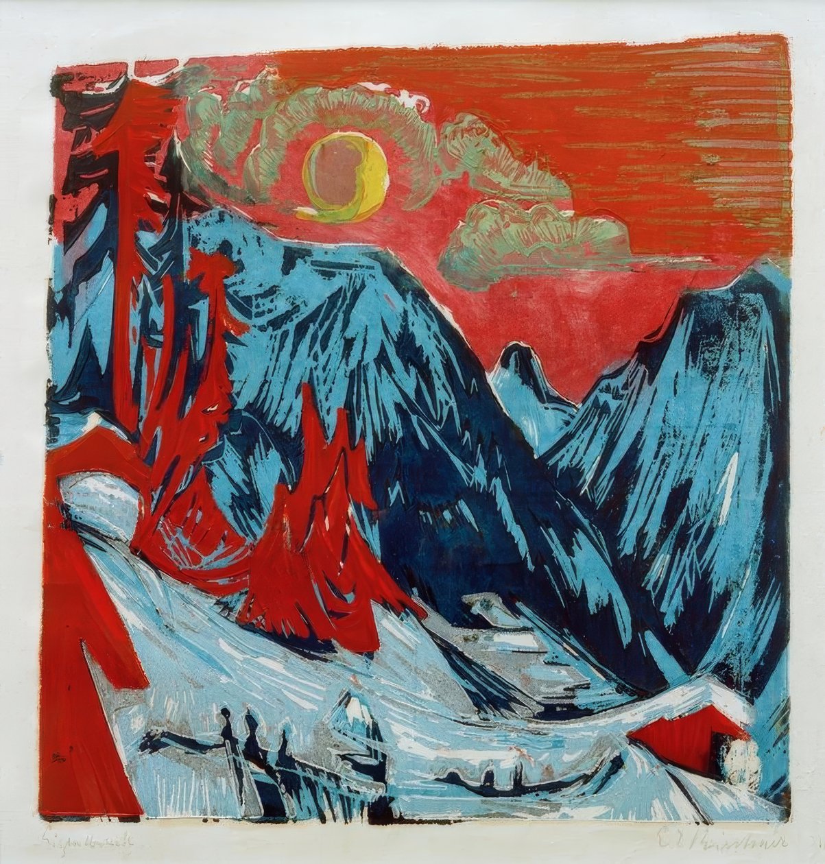 Kış Ağız Gecesi by Ernst Ludwig Kirchner