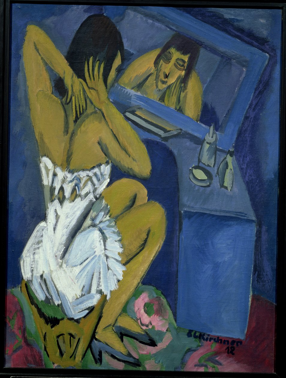 Aynanın önündeki kadın by Ernst Ludwig Kirchner