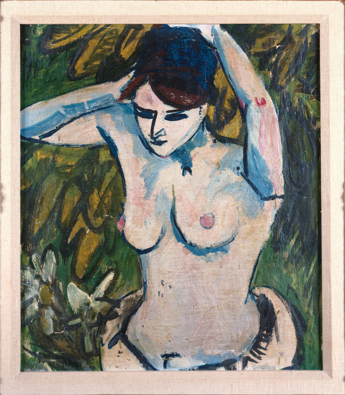 Kollarını Kaldırmış Kadın, 1910 by Ernst Ludwig Kirchner