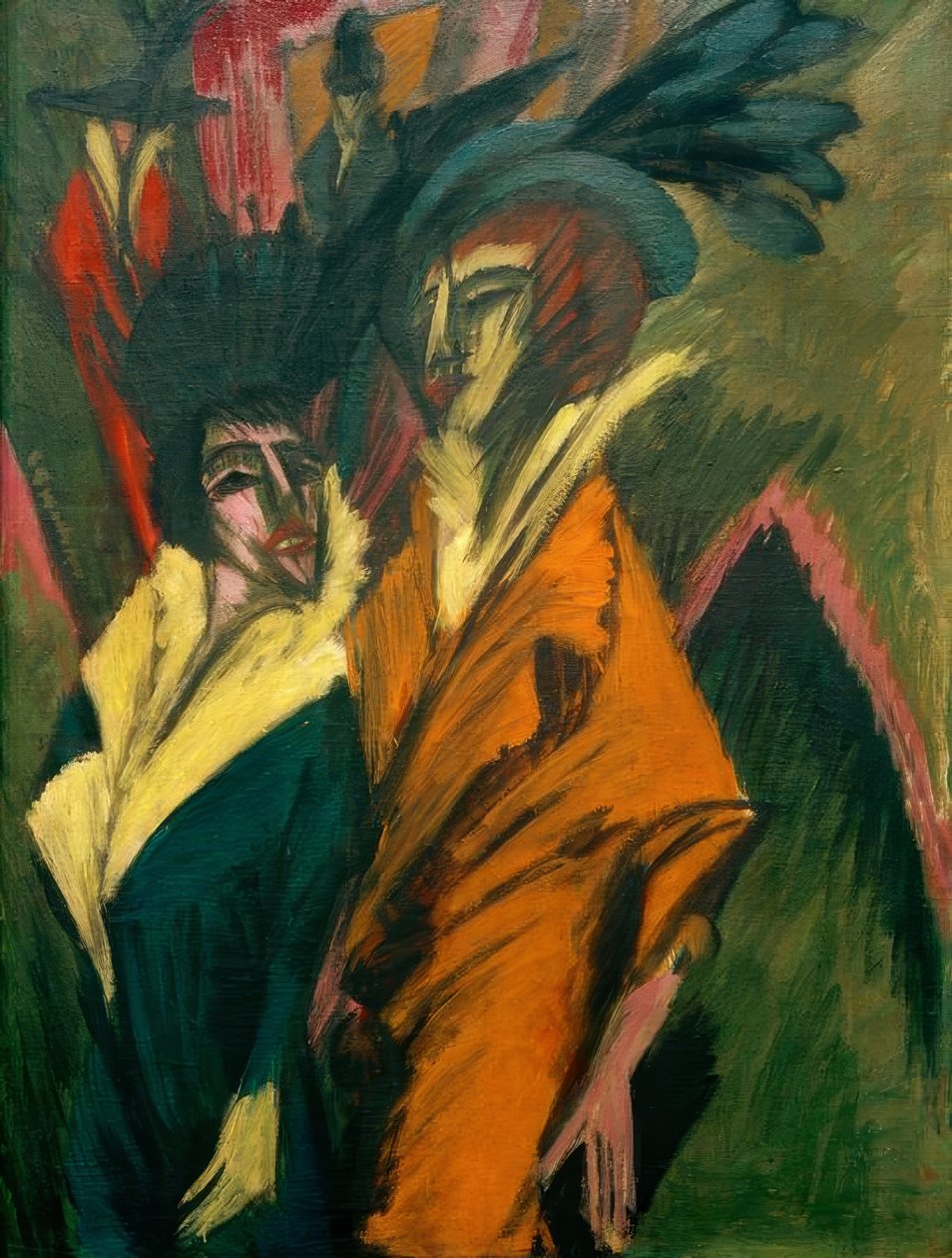 sokakta iki kadın by Ernst Ludwig Kirchner