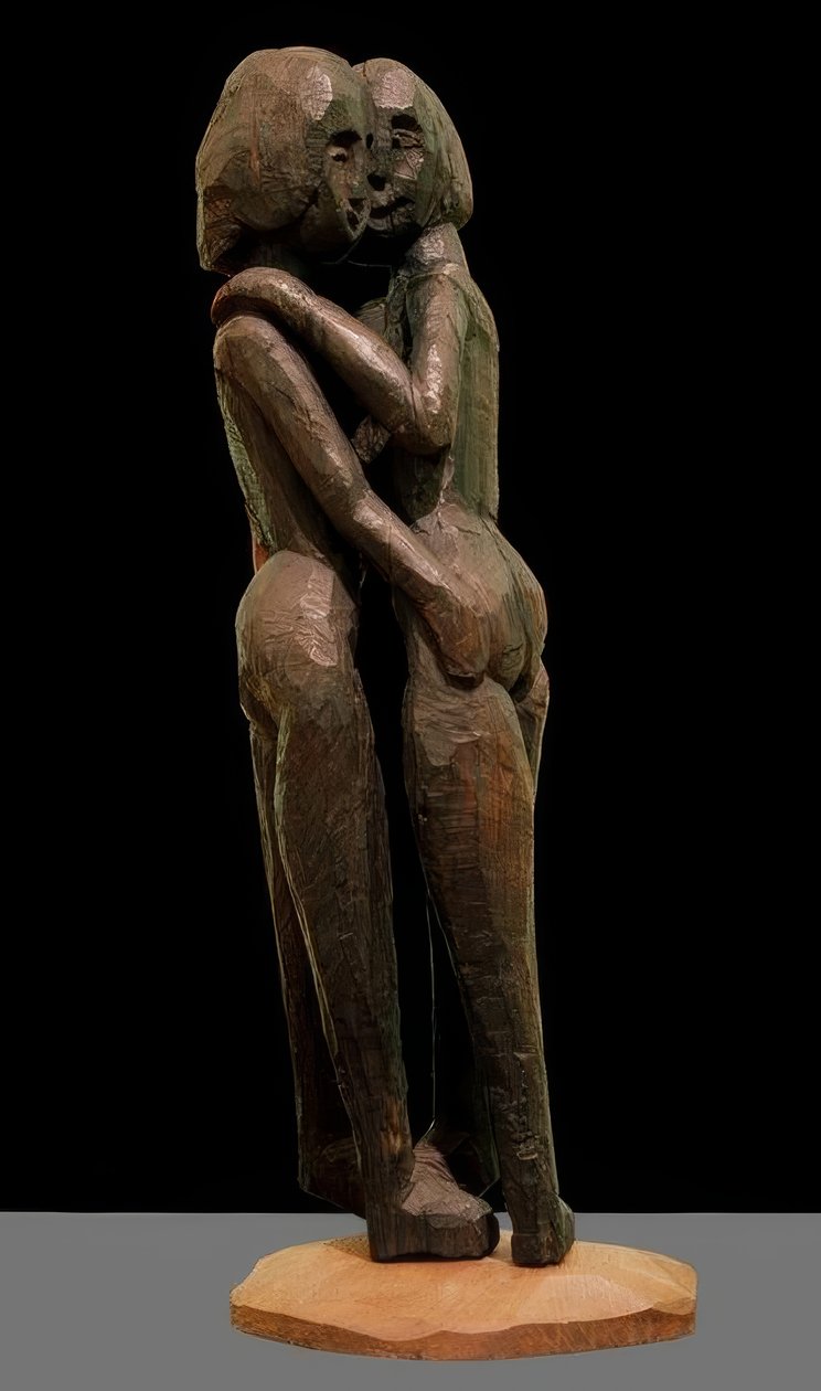 İki arkadaş by Ernst Ludwig Kirchner