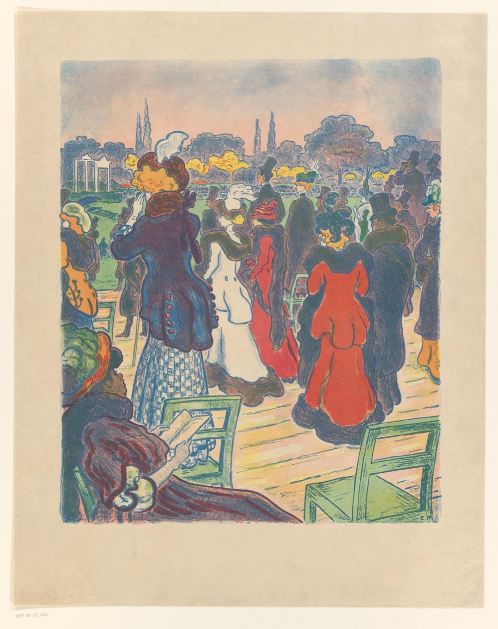 Seyirci bir yarış pistinde by Ernst Matthes