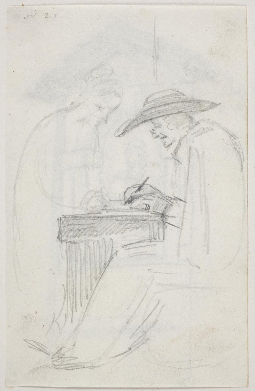 "Mektup Yazarı ve Kız" Çalışması by Ernst Meyer