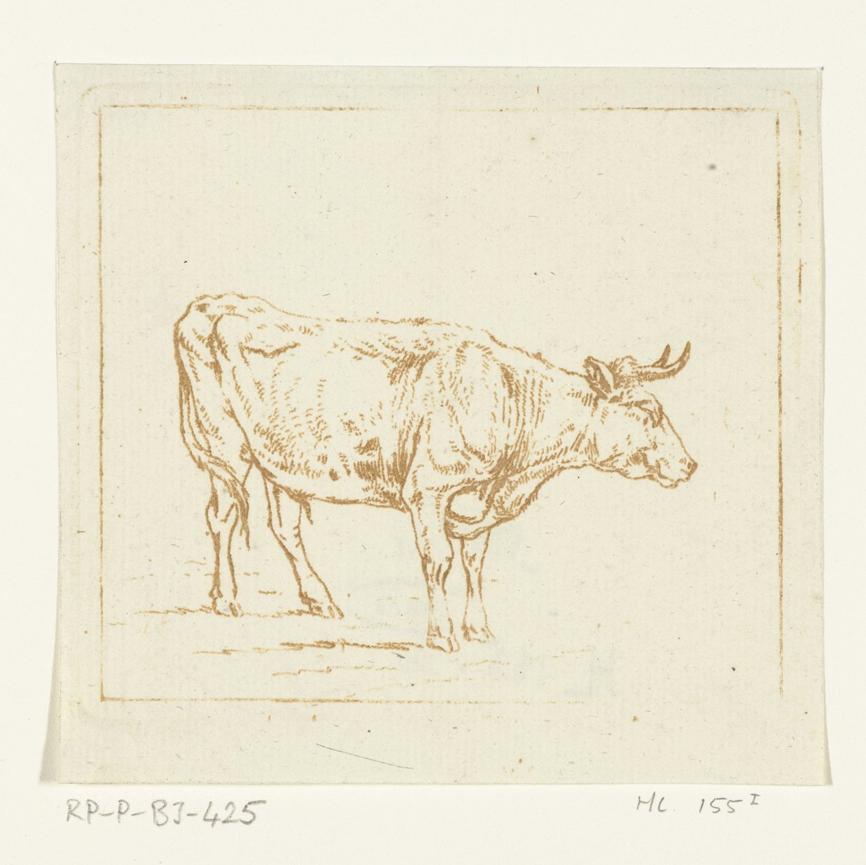 Boğa ayakta, sağa dönük by Ernst Willem Jan Bagelaar