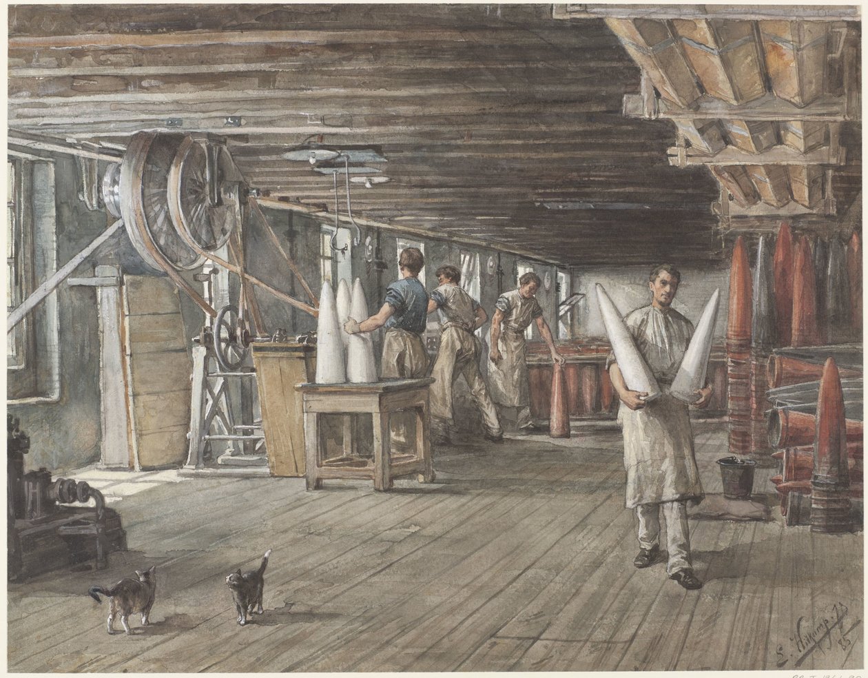 Vom Rath şirketinin şeker fabrikasının içi by Ernst Witkamp