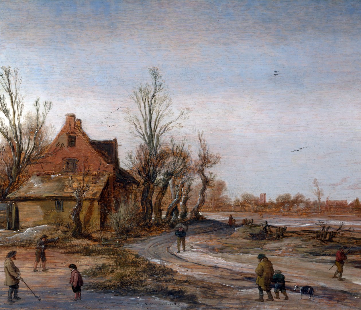 Kış Manzarası, 1623 by Esaias van de Velde