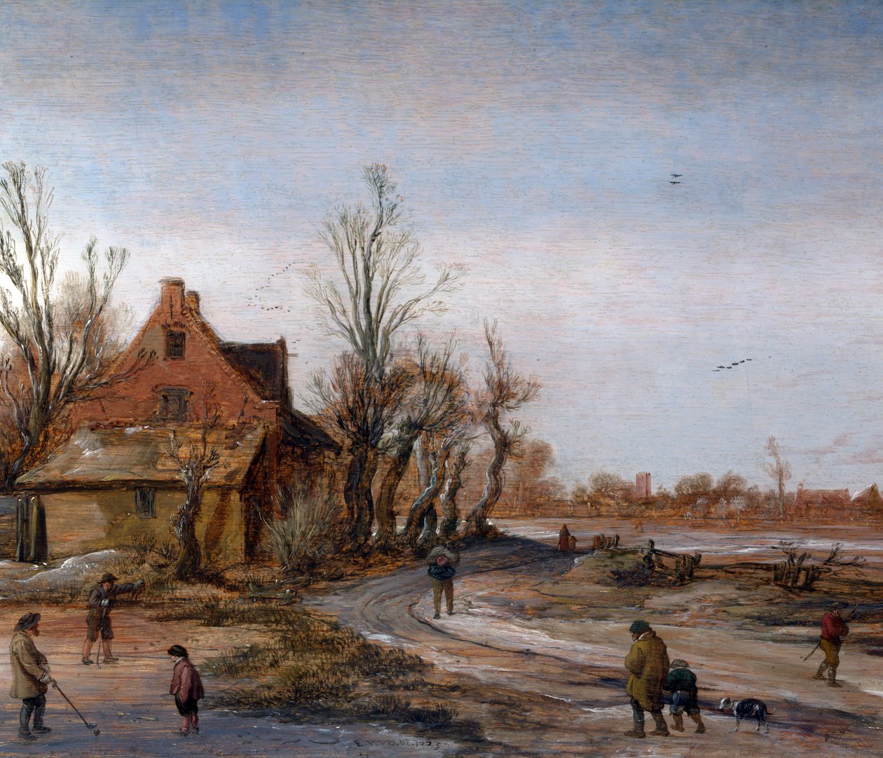 Bir Kış Manzarası.[1] by Esaias van de Velde