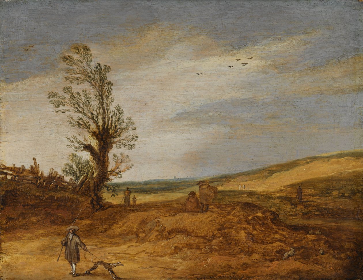 Kum Tepelerinde Bir Görünüm by Esaias van de Velde