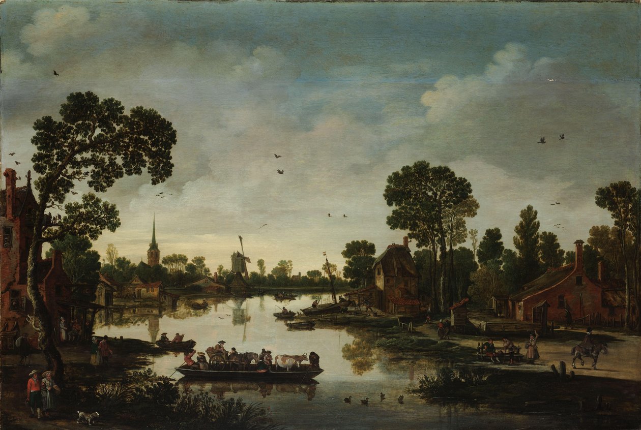 Sığır Feribotu Feribot by Esaias van de Velde