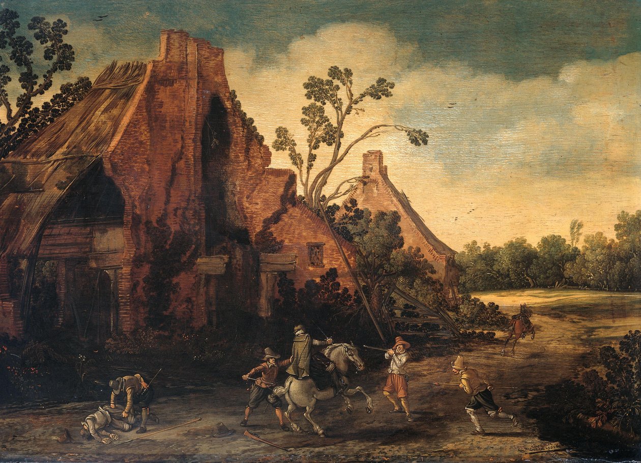 Soygun by Esaias van de Velde