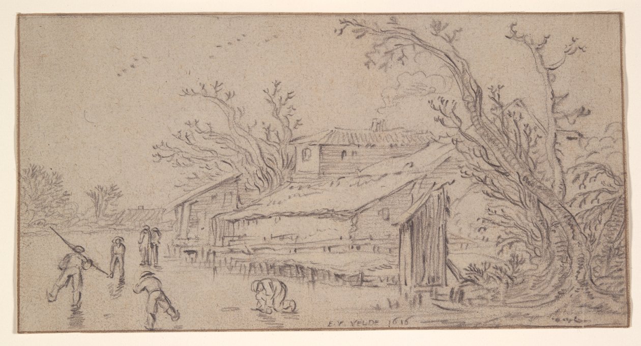 Kış Manzarası by Esaias van de Velde