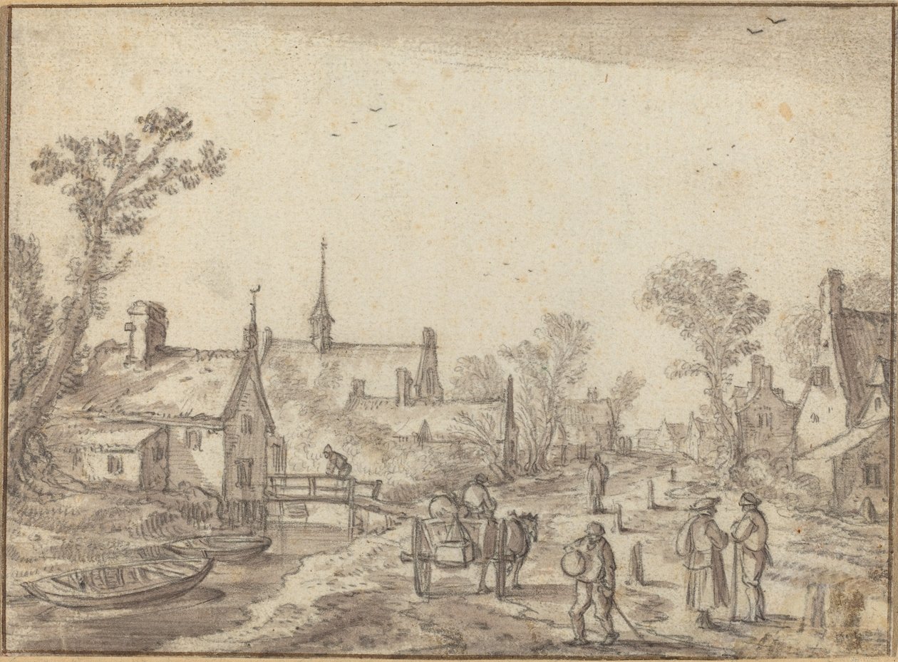 Köy Sokağı by Esaias van de Velde I