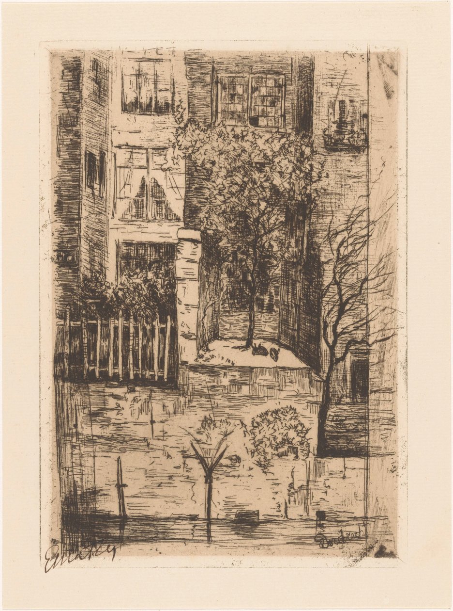 Dordrecht (nesne üzerindeki orijinal başlık) by Etha Fles (signed by artist)