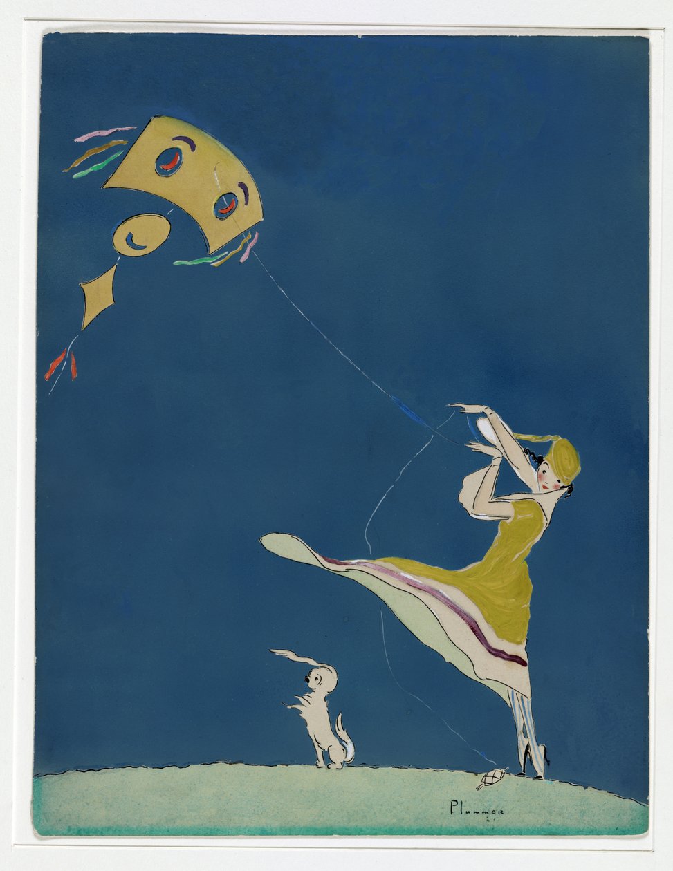 Uçurtmalı Kız, Vanity Fair Cover, Mayıs 1917, pub. 1917 by Ethel McClellan Plummer