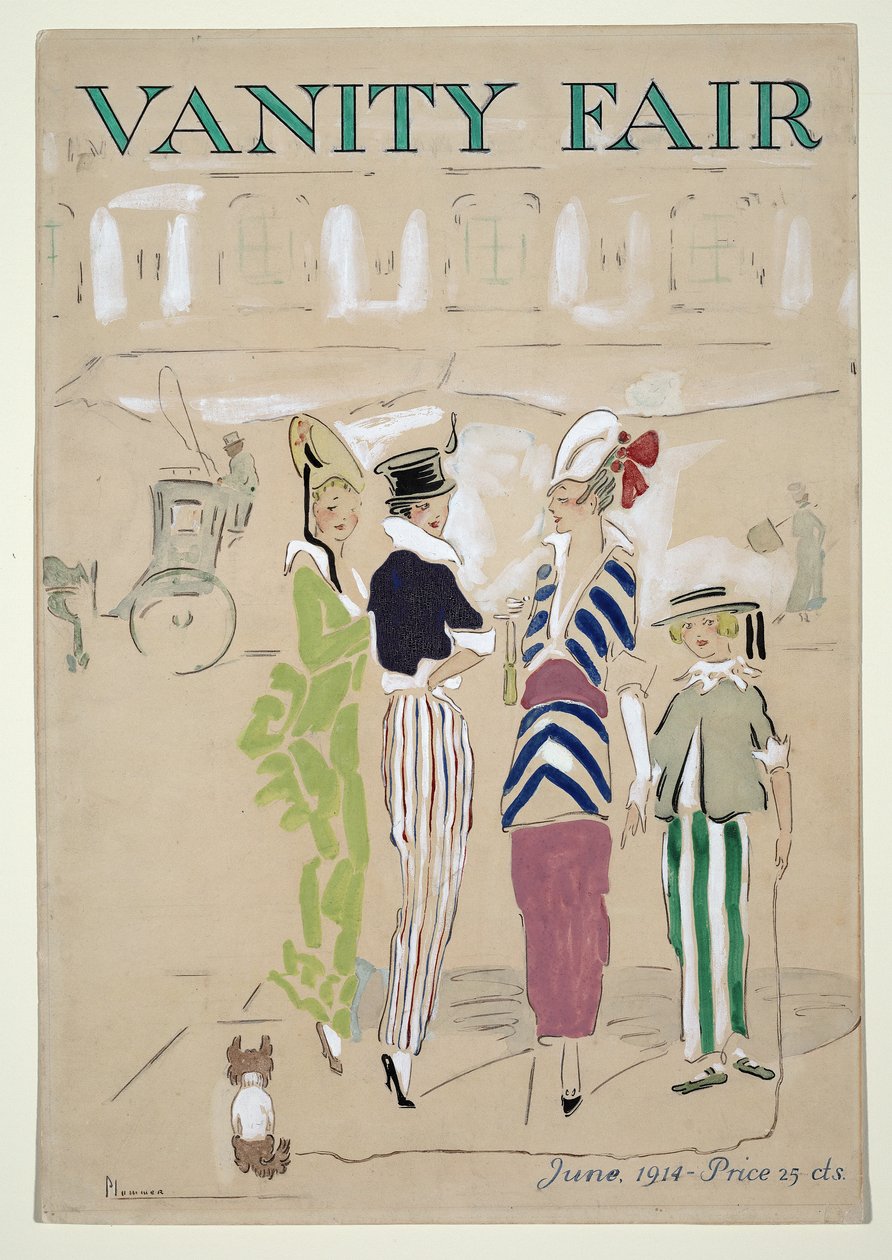 Vanity Fair Cover, Haziran 1914, pub. 1914 by Ethel McClellan Plummer