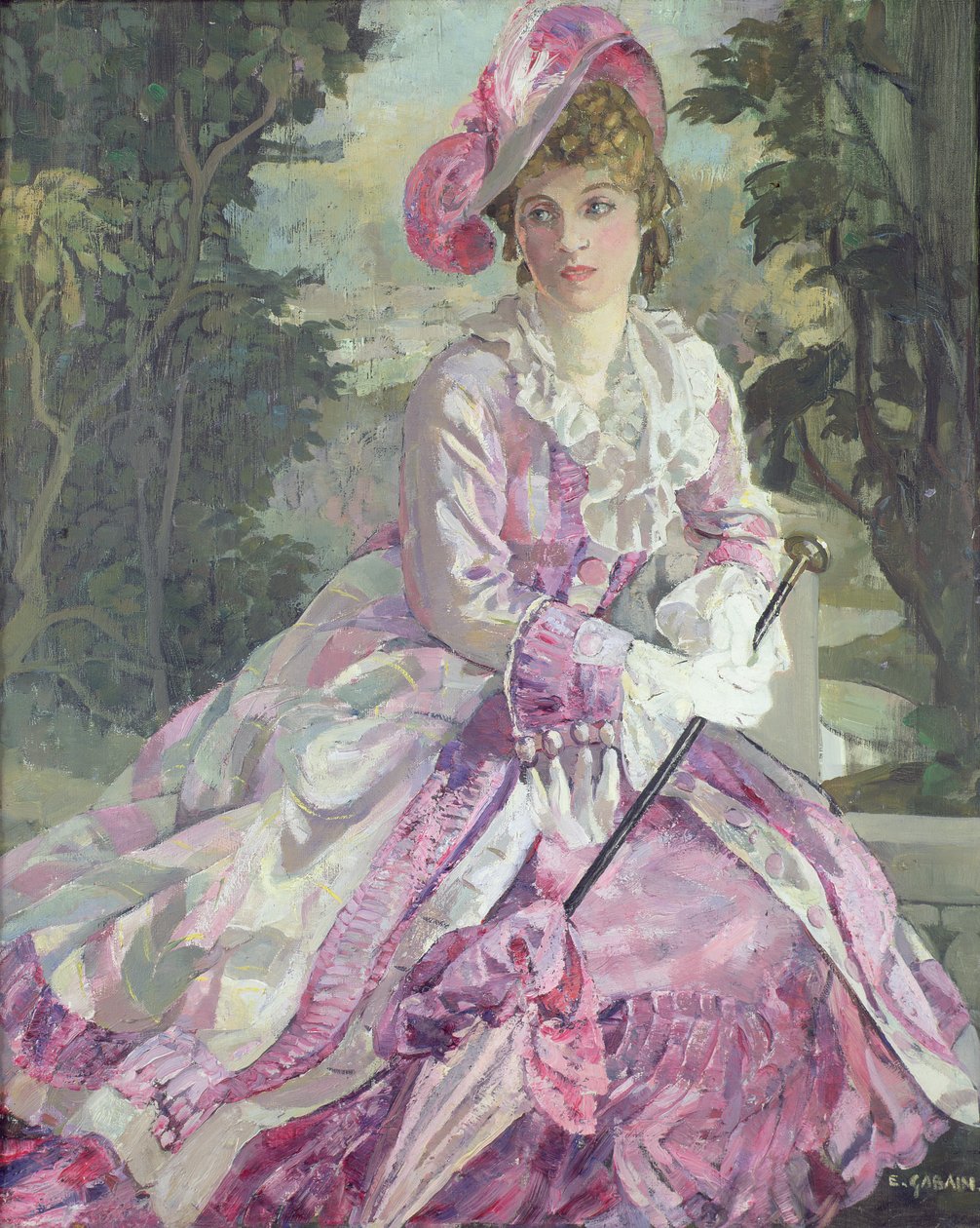 Adelaide Stanley Kate olarak (tuval üzerine yağlı boya) by Ethel Gabain