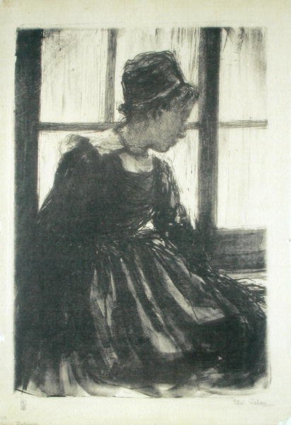 genç breton kadın by Ethel Gabain