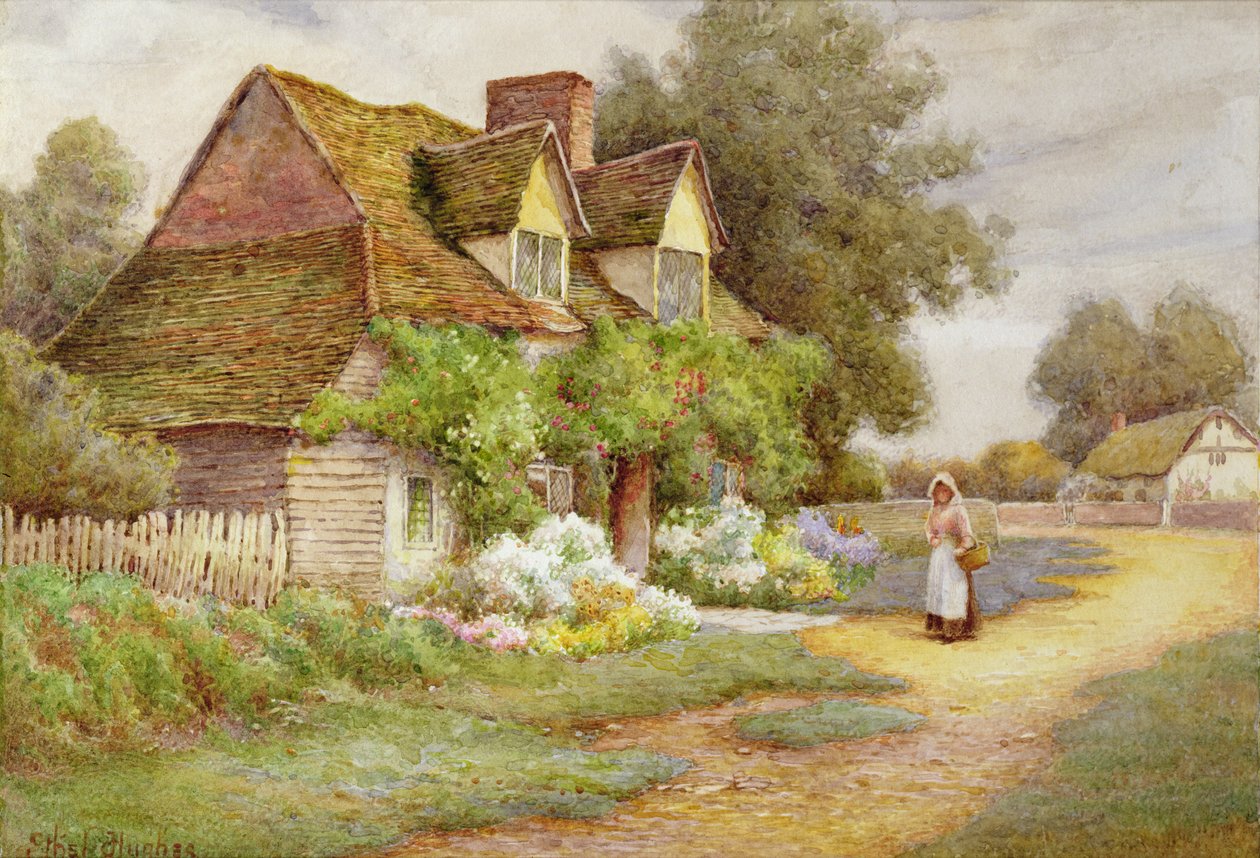 Outside the Cottage  by Ethel Hughes