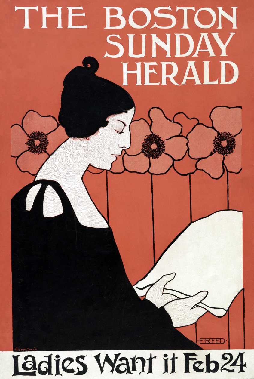 Boston Sunday Herald - Bayanlar Bunu İstiyor 24 Şubat, pub. 1900 by Ethel Reed