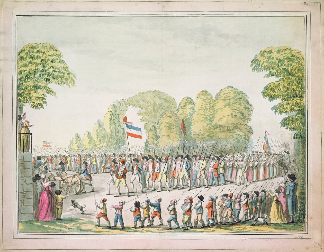 Devrimci alayı, c. 1789 by Etienne Bericourt