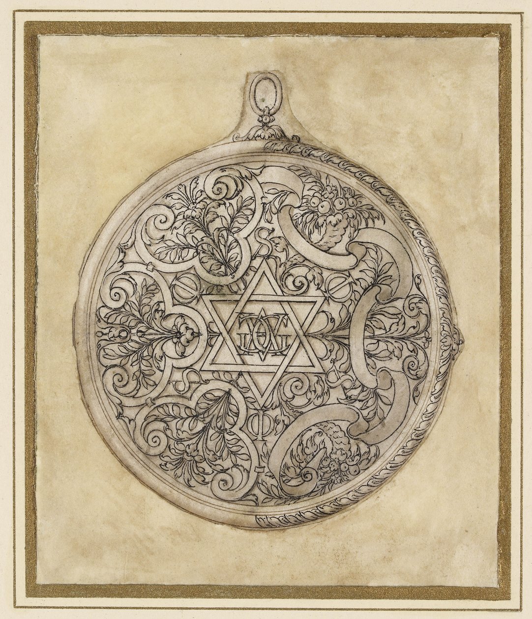 Dairesel bir kolye tasarımı, 16. yüzyıl by Etienne Delaune
