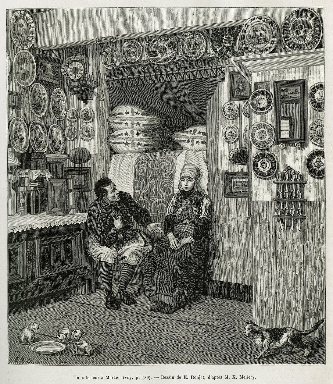 Un interieur à Marken (Pays Bas), E.Ronjat