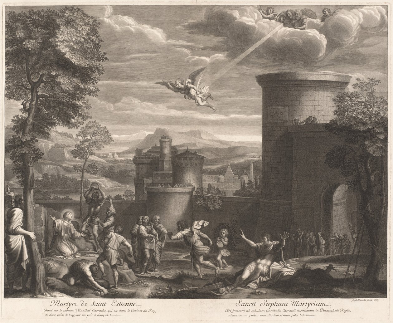 Aziz Estienne Şehitliği (Aziz Sebastian Şehitliği) by Etienne Baudet, after Annibale Carracci