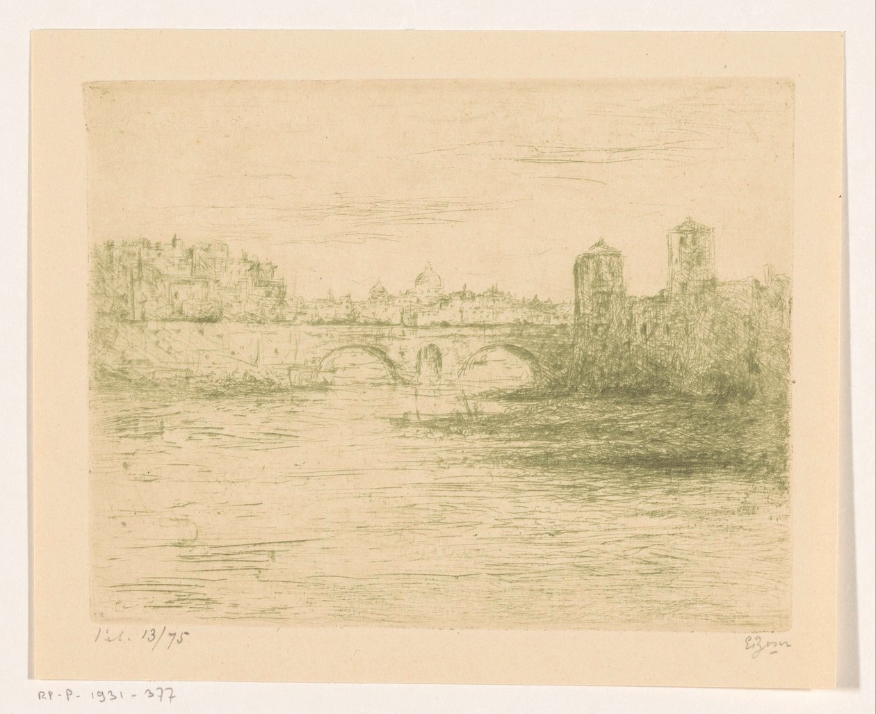 Tiber, Roma by Etienne Bosch (signed by artist)