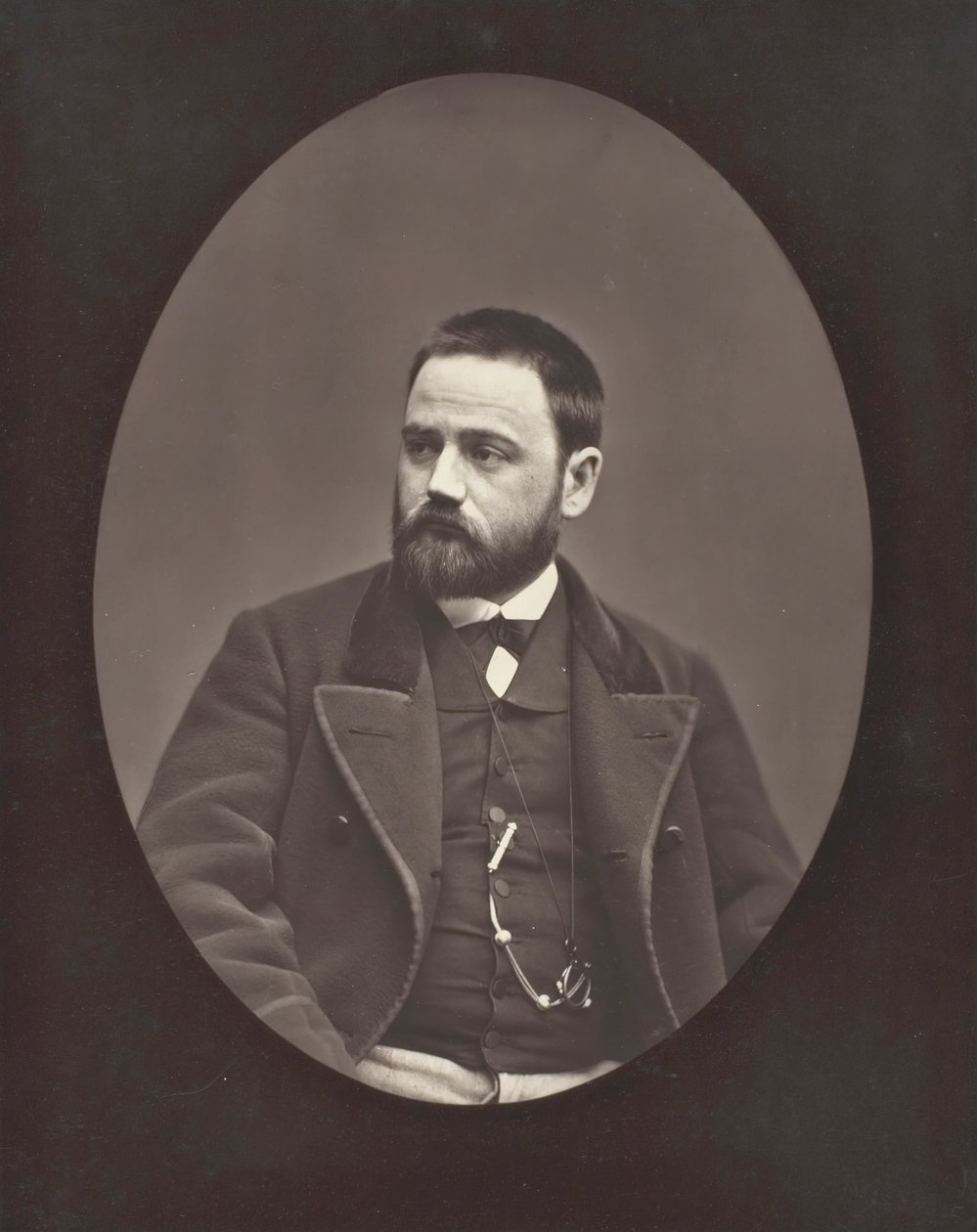 Émile Zola Fransız romancı, oyun yazarı ve gazeteci, 1840-1902, c. 1876. by Etienne Carjat