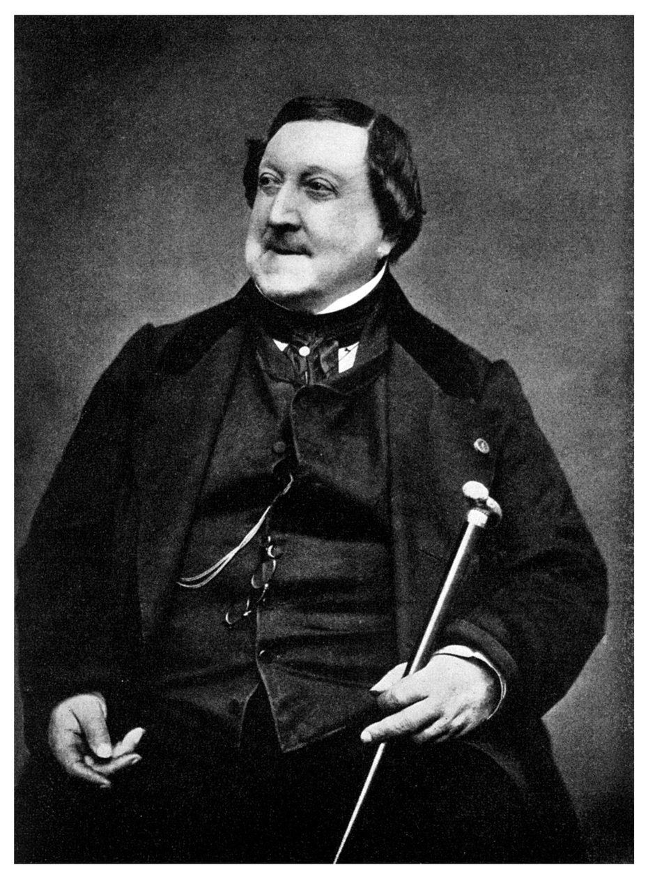 Gioachino Rossini, İtalyan besteci, 19. yüzyıl 1956 by Etienne Carjat