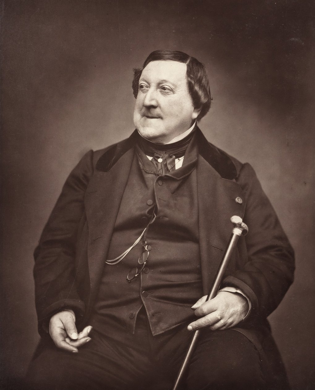 Gioachino Antonio Rossini İtalyan besteci, 1792-1868, 1862. by Etienne Carjat