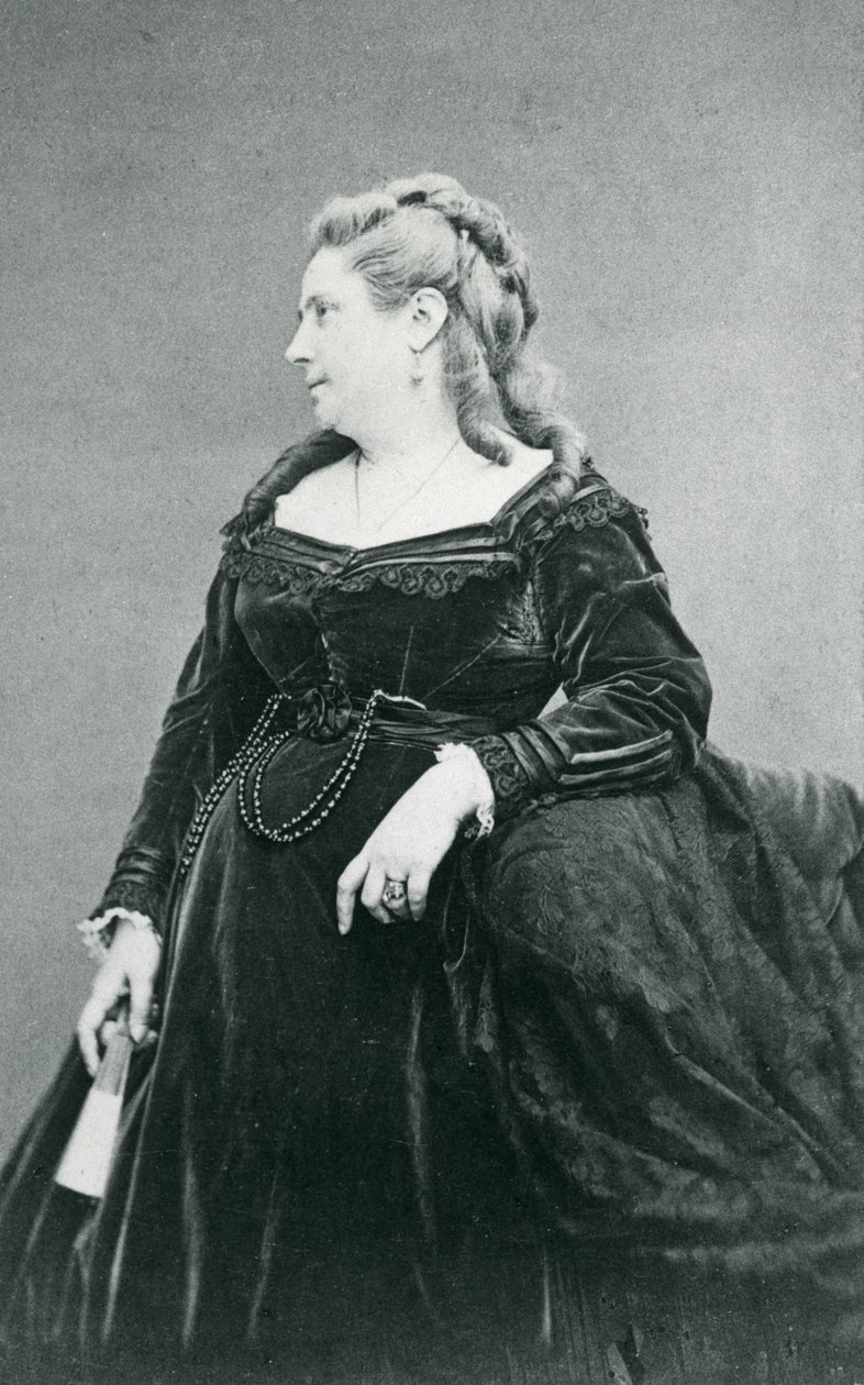 Marie Daubrun (s/b fotoğraf) by Etienne Carjat
