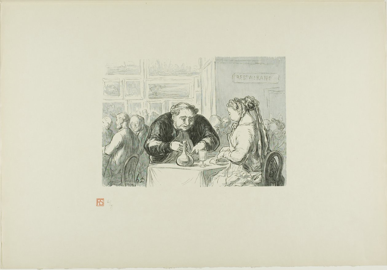Büyük Sanat Sergisinin Restoranı: Sanat ve pirzola için simbiyotik bir aşk by Etienne Carjat