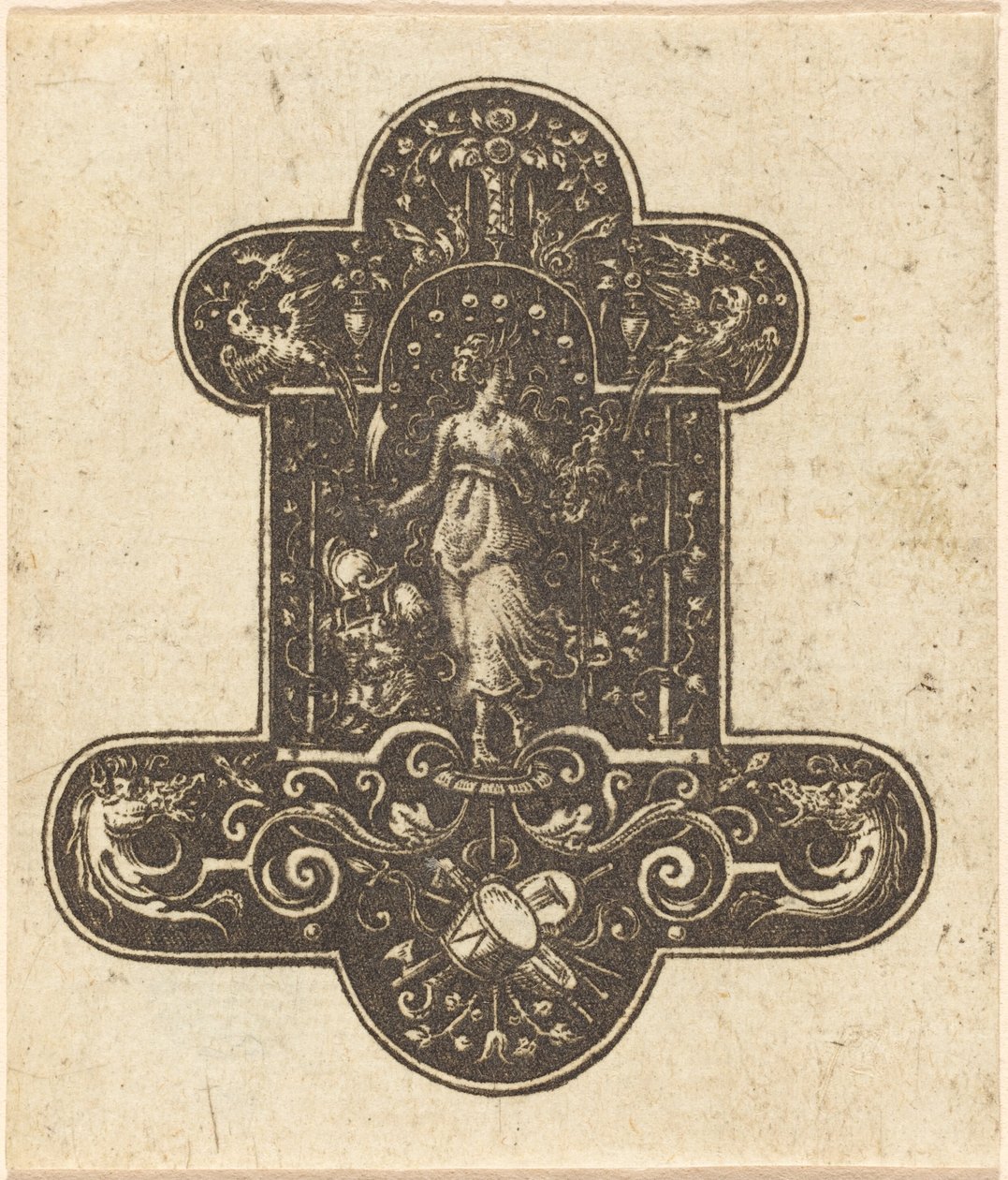 Holofernes Başkanı ile Judith by Etienne Delaune