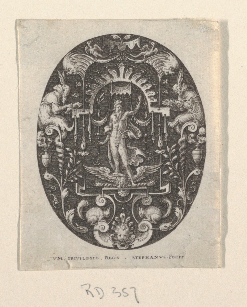 Jüpiter, Grotesklerden Kara Zemin, İlahiyatlar ve Alegorilerden by Etienne Delaune