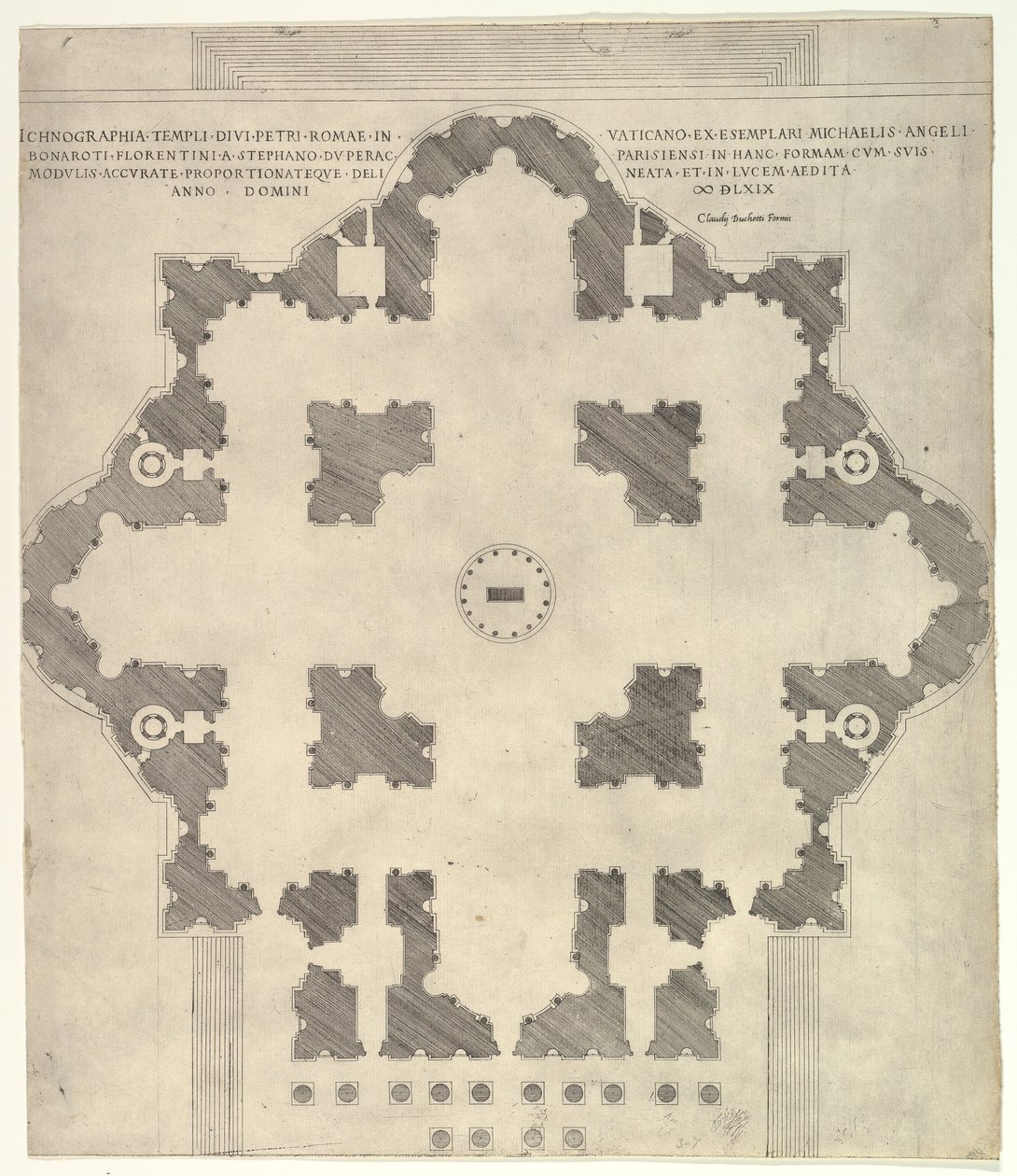 Aziz Petrus Planı Peters, 1569 by Etienne Duperac
