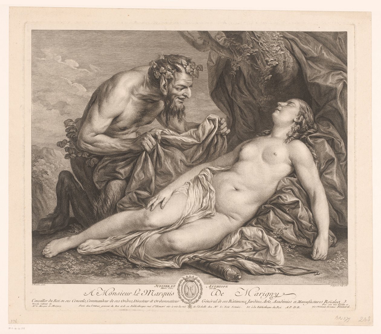 Jüpiter ve Antiope Jüpiter ve Anthiope (nesne üzerindeki başlık) by Etienne Fessard