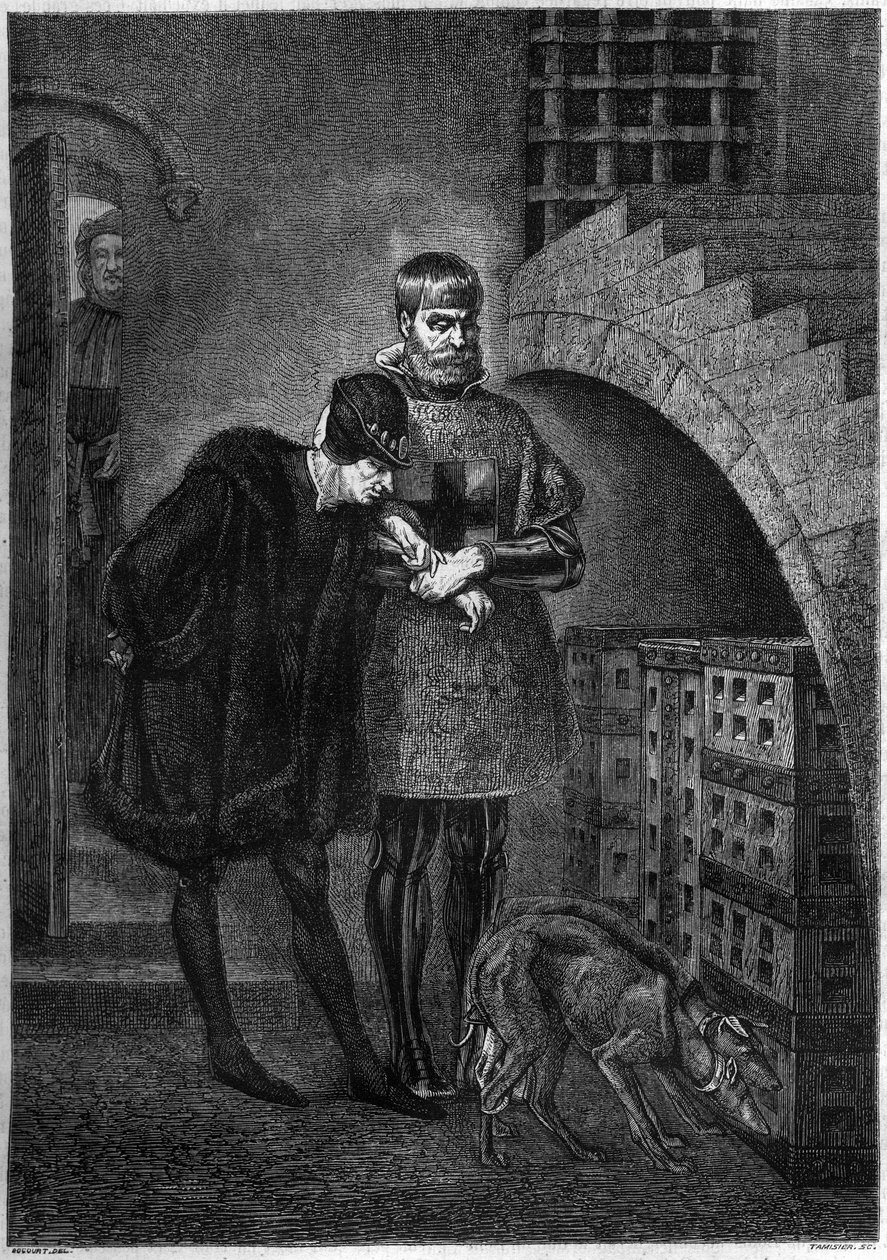 Fransa Kralı XI. Louis (1423-1483), mahkum Jean de La Balue