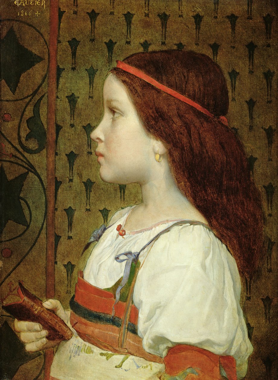Bir Çocuğun Başı, 1866 by Etienne Gautier