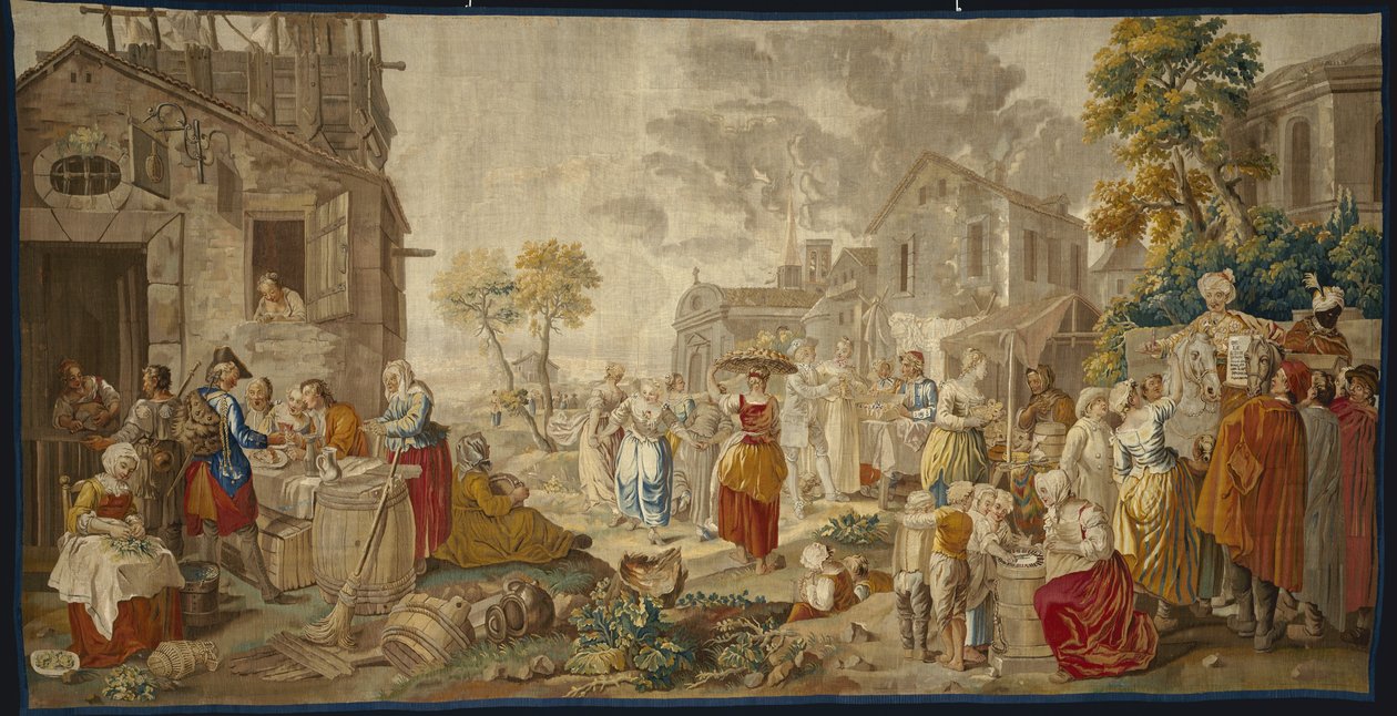 Köy Festivallerinden Açık Pazar, 1775-89 by Étienne Jeaurat