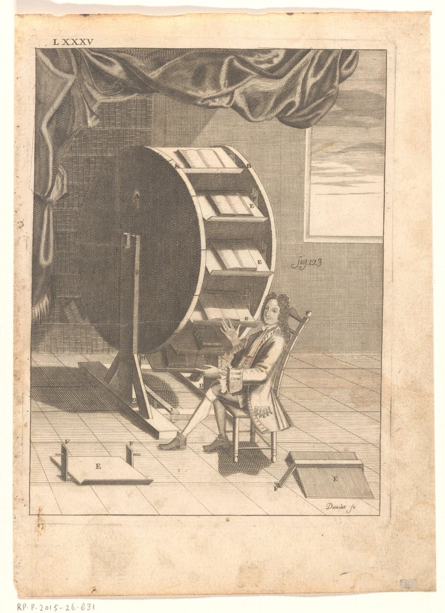 Nicolas Grollier de Servière tarafından kitap çarkı by Étienne Joseph Daudet