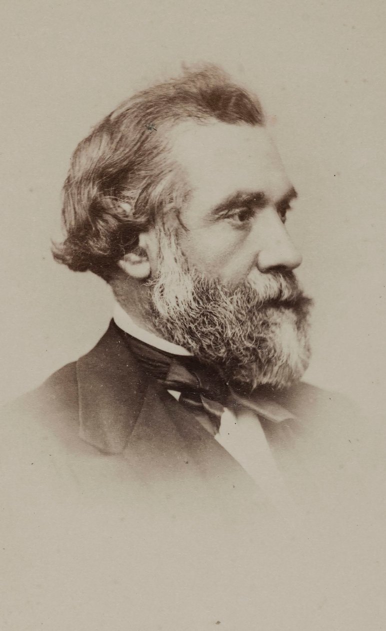 Yazar Alphonse Esquiros 1812-1876 portresi. by Etienne Neurdein
