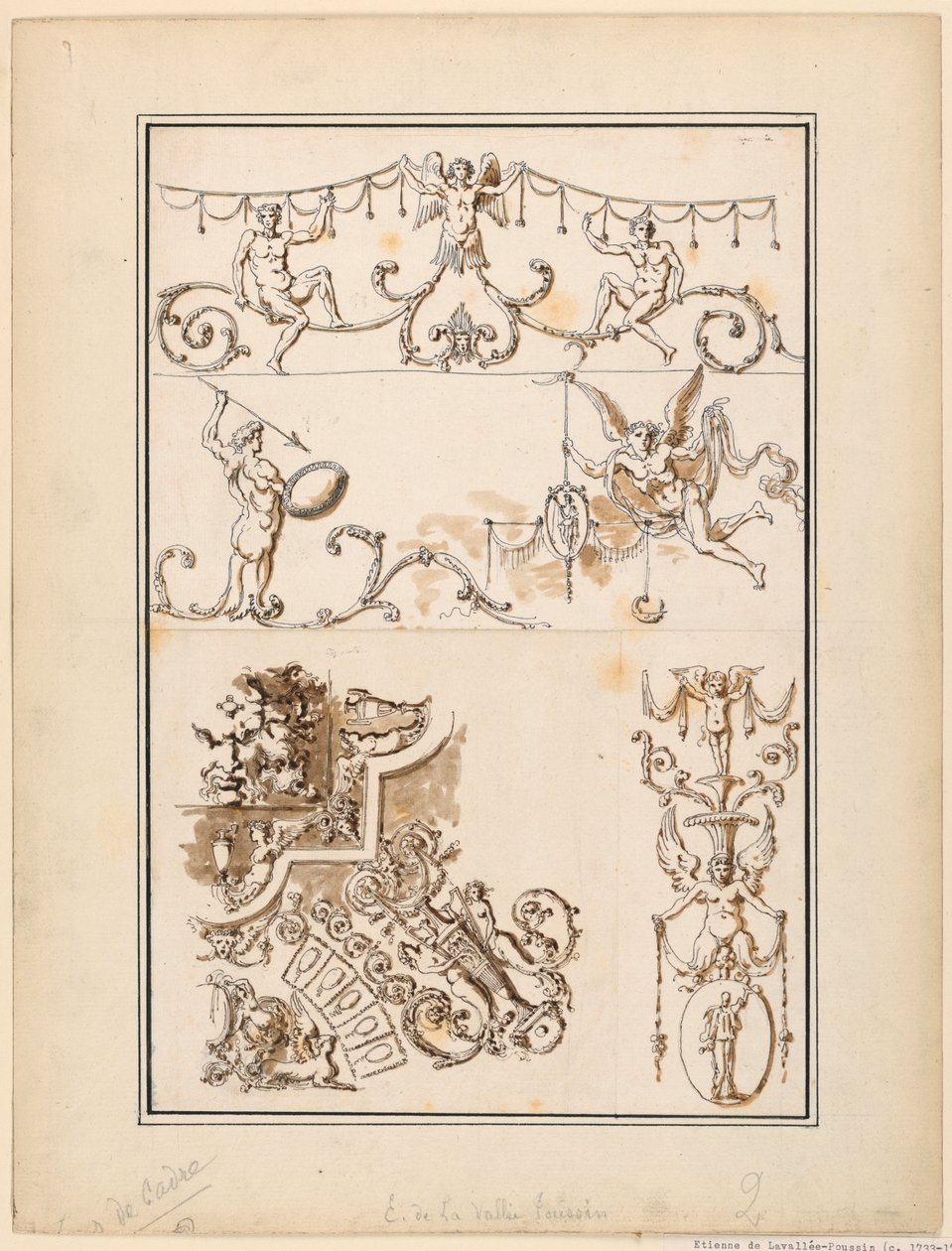 Süs Arabeskleri İçin Beş Motif by Etienne de Lavallee Poussin